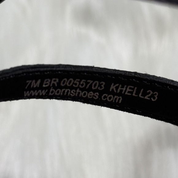 NEW Born Women's Size 7 M Black‎ Leather Sibyl Wedge Comfort Sandals Shoes - Picture 9 of 10